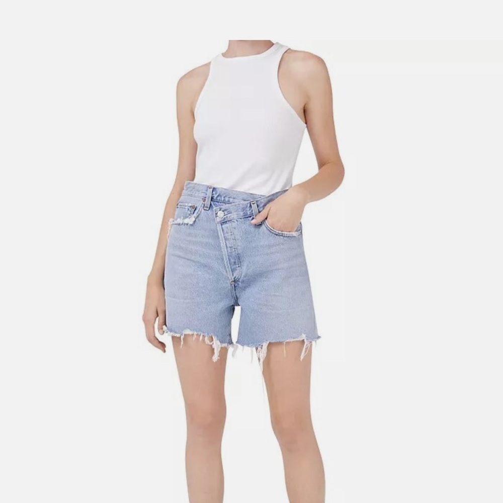 Agolde Criss Cross Jean Shorts